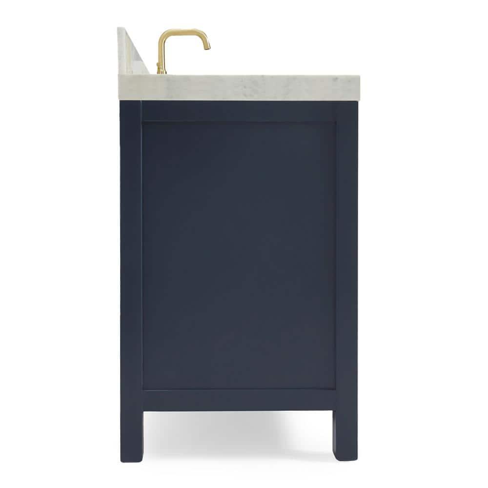 Cambridge 54'' Single Bathroom Vanity with Carrara Marble Top