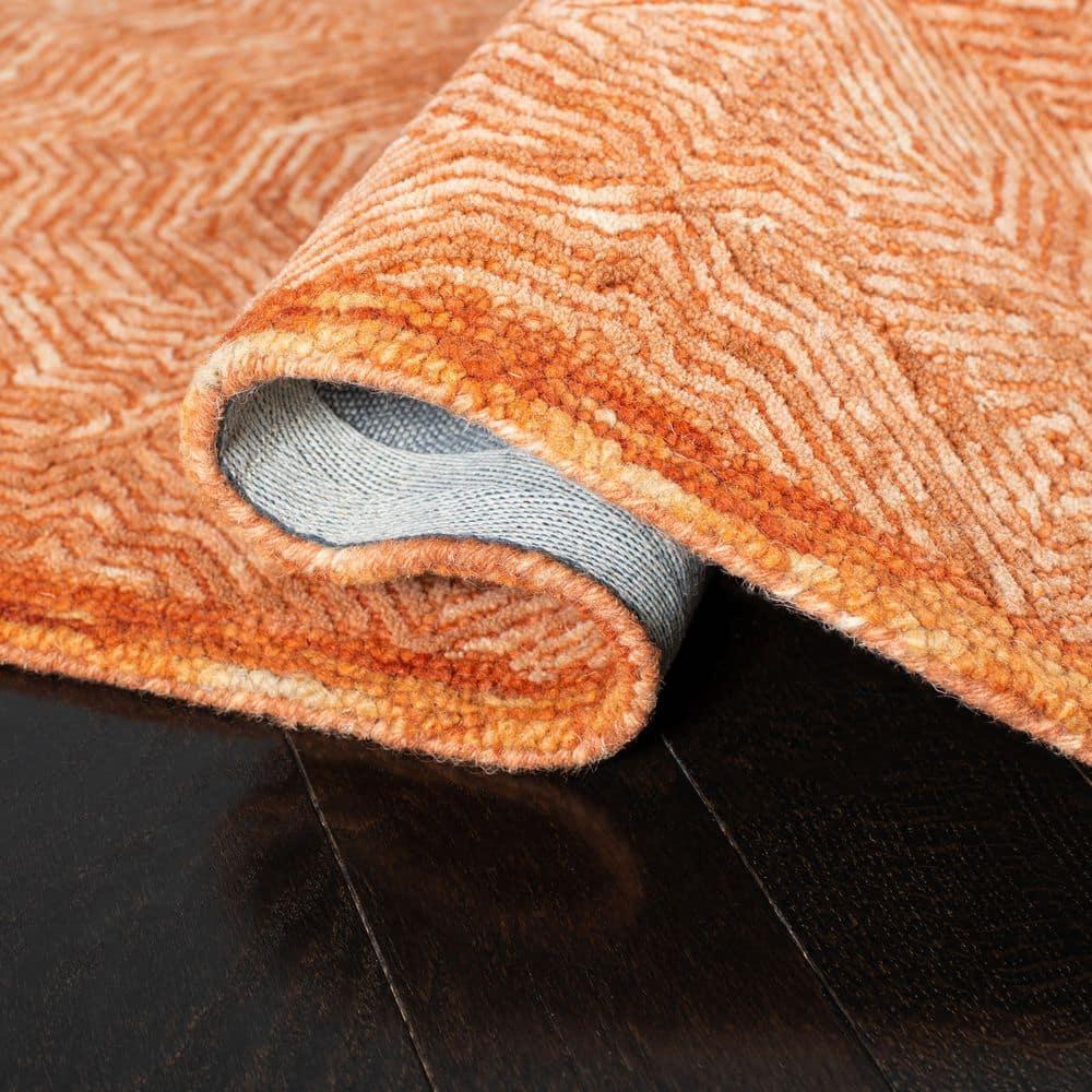SAFAVIEH Ikat Collection IKT506P Handmade Rust Rug