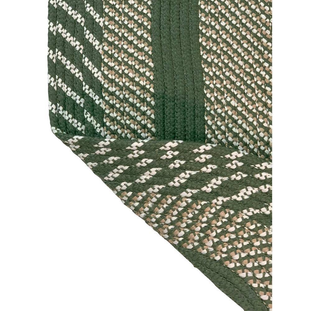 Newport Braid Collection 100% Polypropylene Stripe Pattern Reversible Indoor Utility Rug - Better Trends