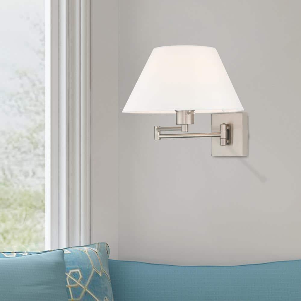Livex Lighting 1 - Light Wall Light in  Brushed Nickel