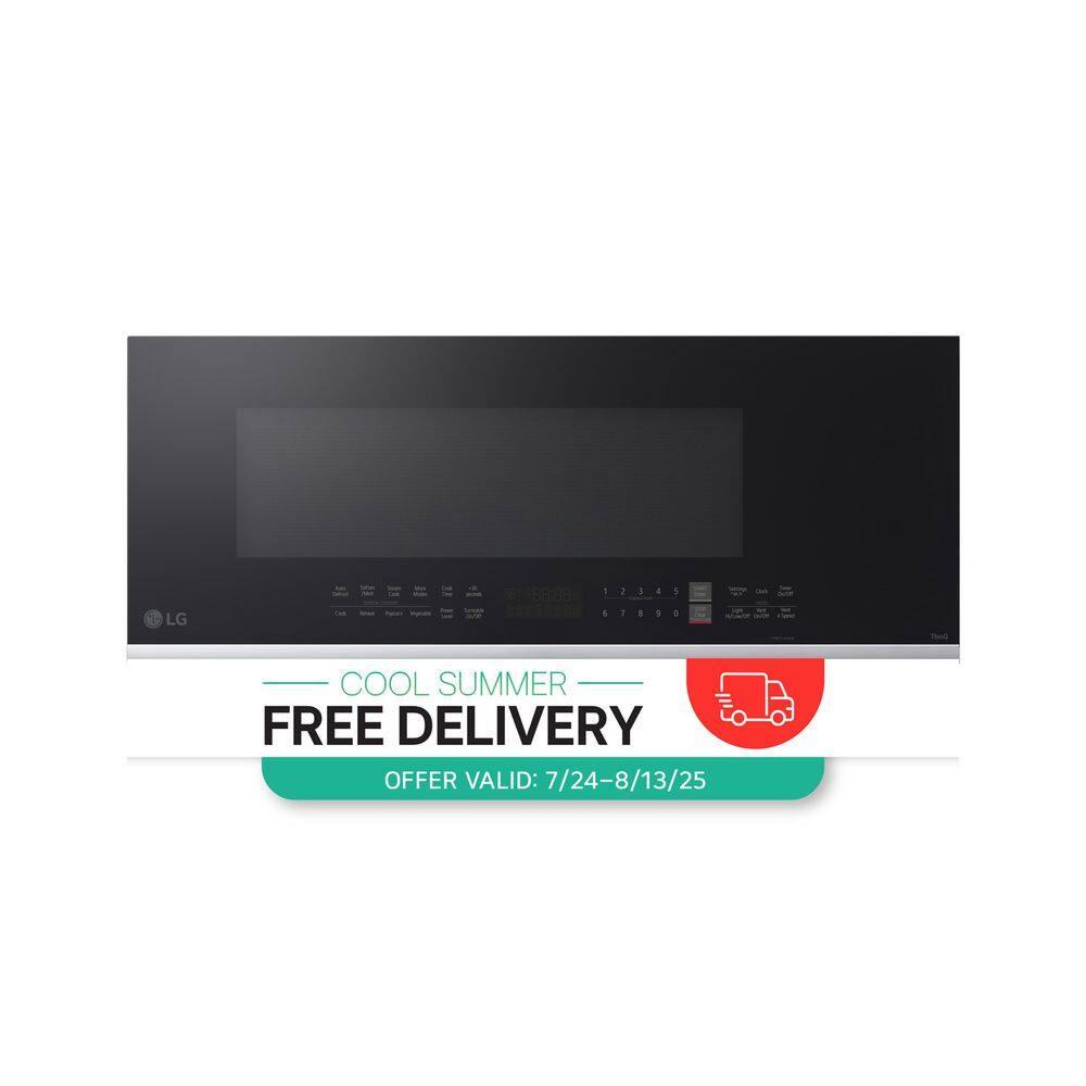 LG 1.3 Cu. Ft. Smart Low Profile Over-the-Range Microwave Oven with Sensor Cook