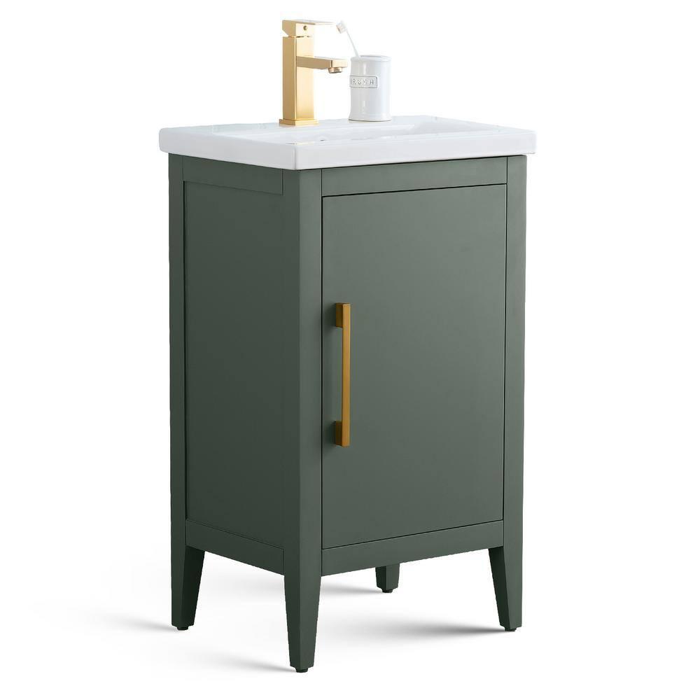 20'' Single Bathroom Vanity with Ceramic Top