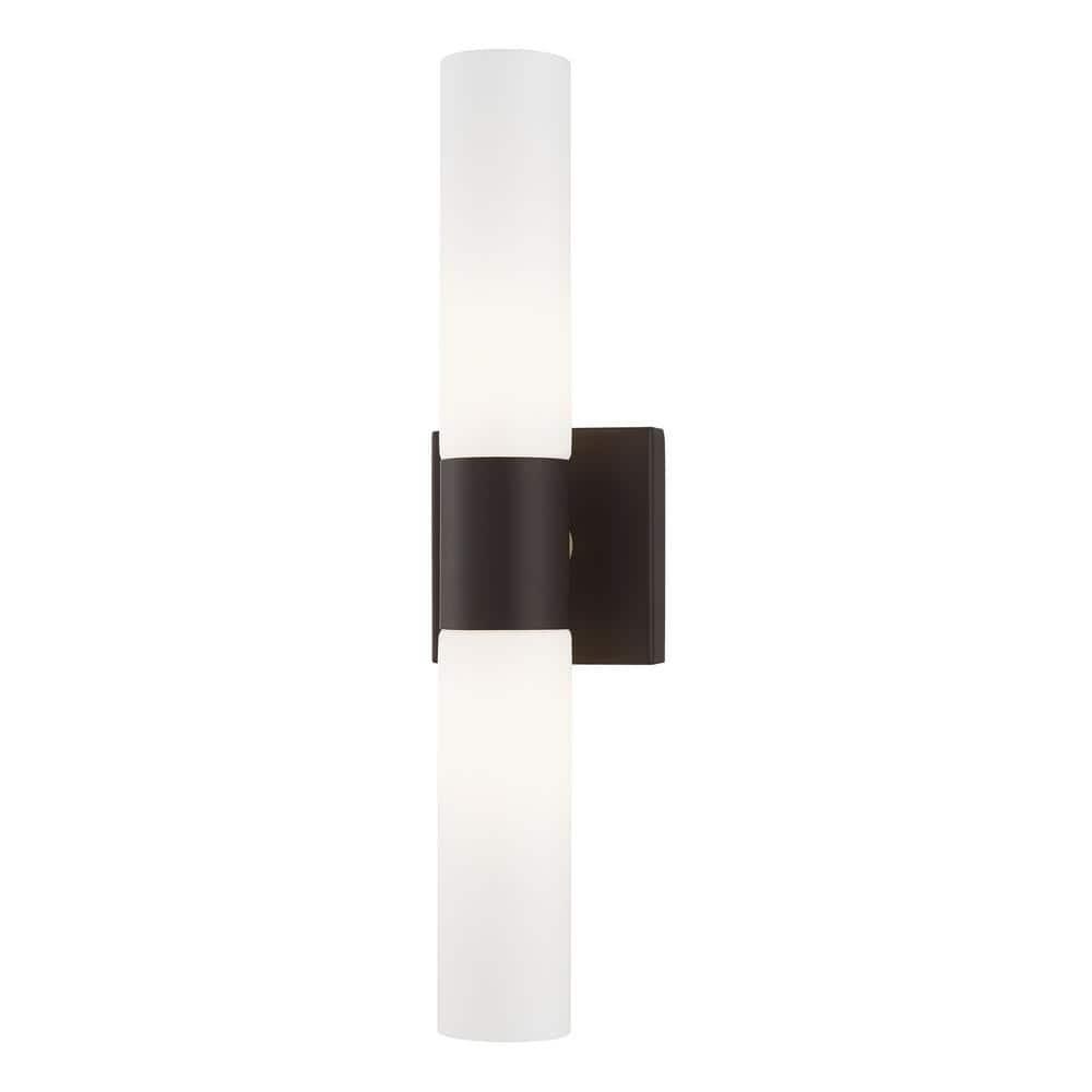 Livex Lighting Aero Bronze ADA 2-Light Vanity Sconce