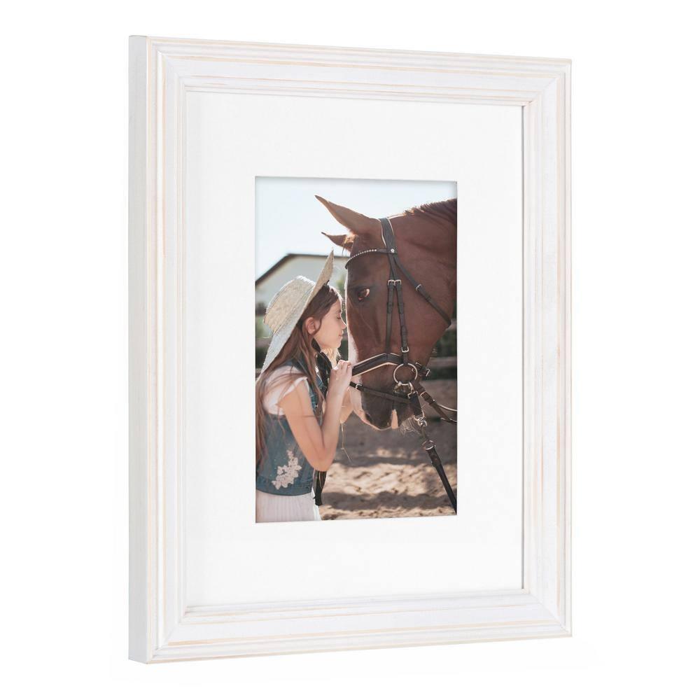 6pc Bordeaux Frame Box Set White - Kate & Laurel All Things Decor: Modern Wall Gallery Kit, Wood Frames with Glass