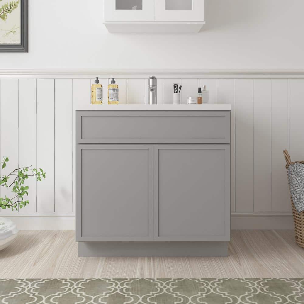 39" W Birch Plywood Freestanding Single Base Storage Cabinet with Soft Close Door