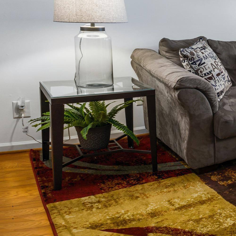 24 x 36 Inch Rectangle Glass Table Top 3/8 Inch Thick Clear Tempered Glass With Bevel Edge Polished Radius Corners
