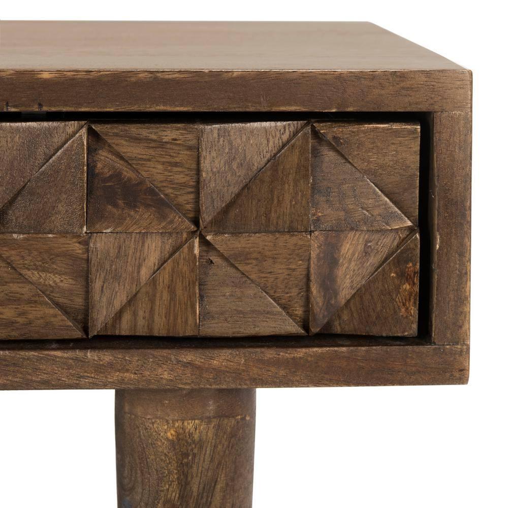 Marigold Desk - Natural/Mango Wood - Safavieh