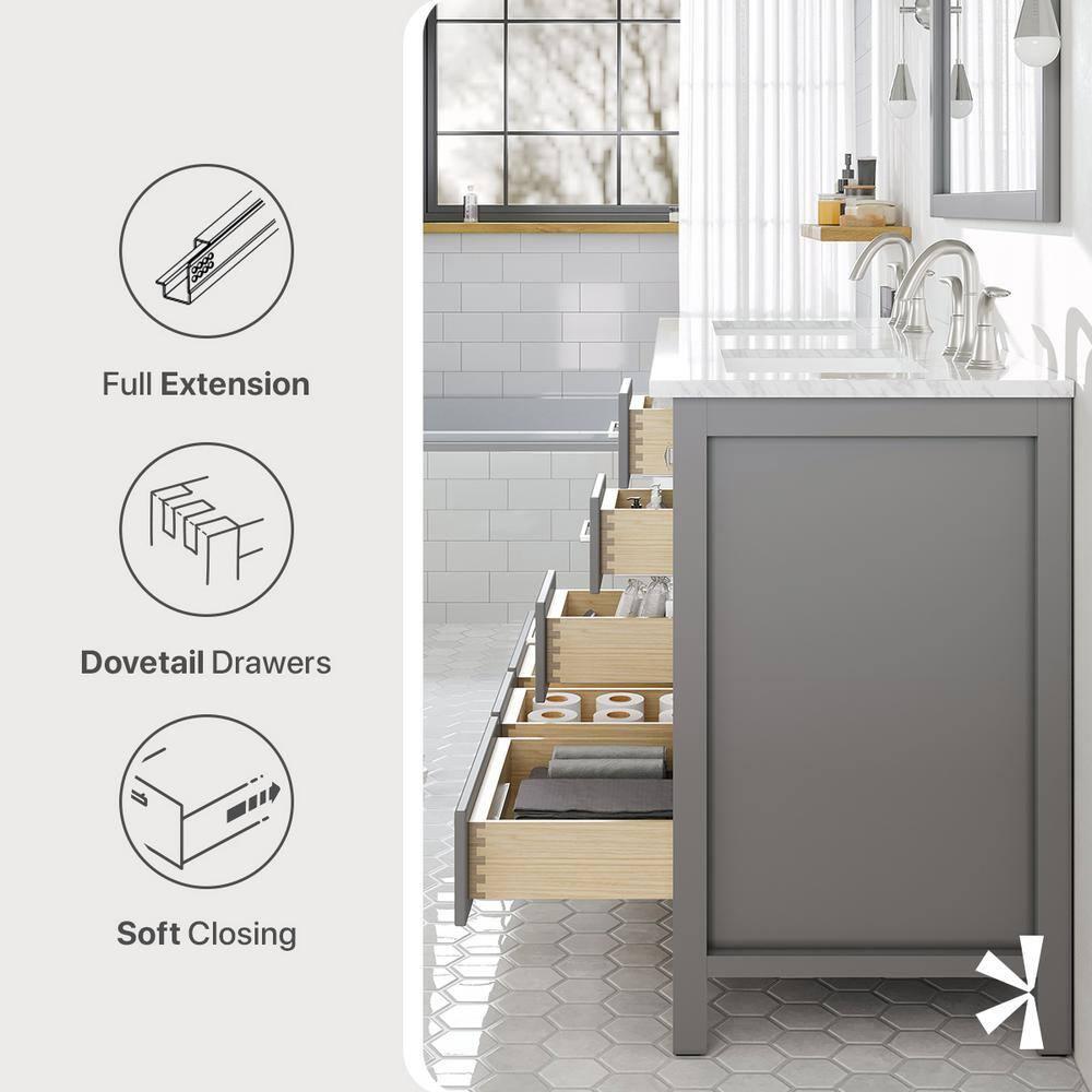 Eviva London 48" Double Bathroom Vanity