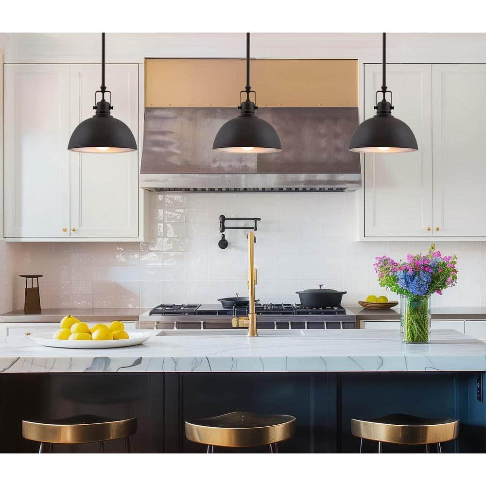 Kira Home Belle 9" Contemporary Industrial Pendant Light, Adjustable Length + Shade Swivel Joint, Oil-Rubbed Bronze