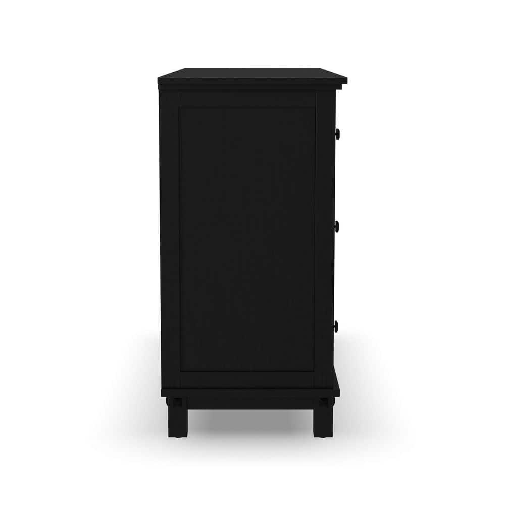 homestyles Oak Park Black Wood Dresser