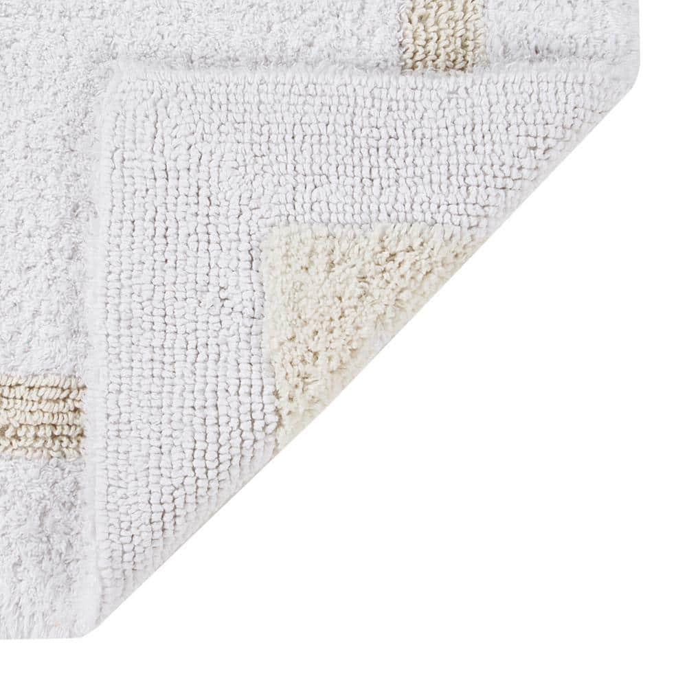Better Trends Hotel 100% Cotton 17" x 24" Bath Rug - White/Ivory