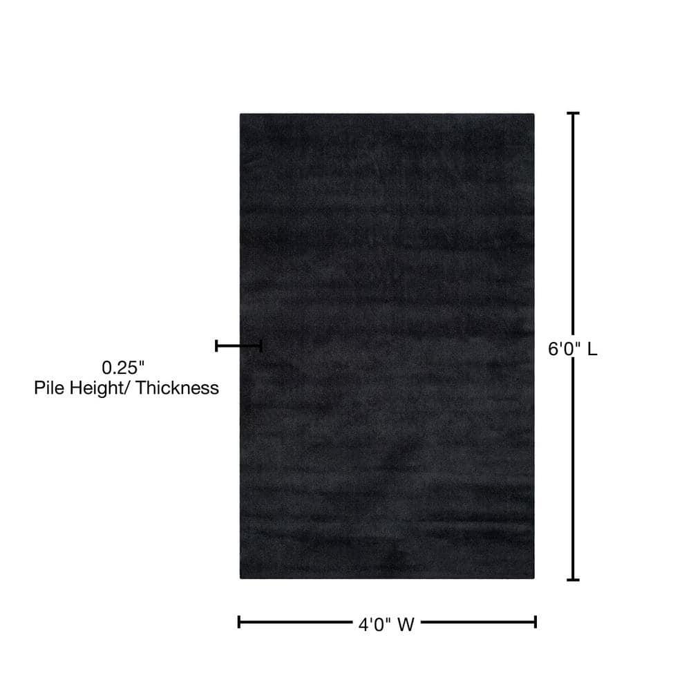 Himalaya HIM610 Handmade Area Rug - 4'x6' - Black - Safavieh