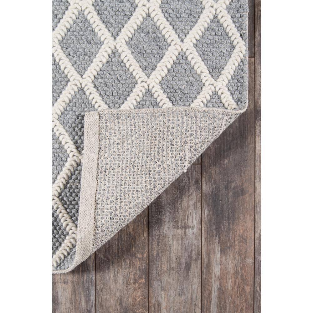 2'x3' Andes Romilly Accent Rug Gray - Momeni: Geometric Wool & Viscose, Medium Pile, Handmade, Modern Decor