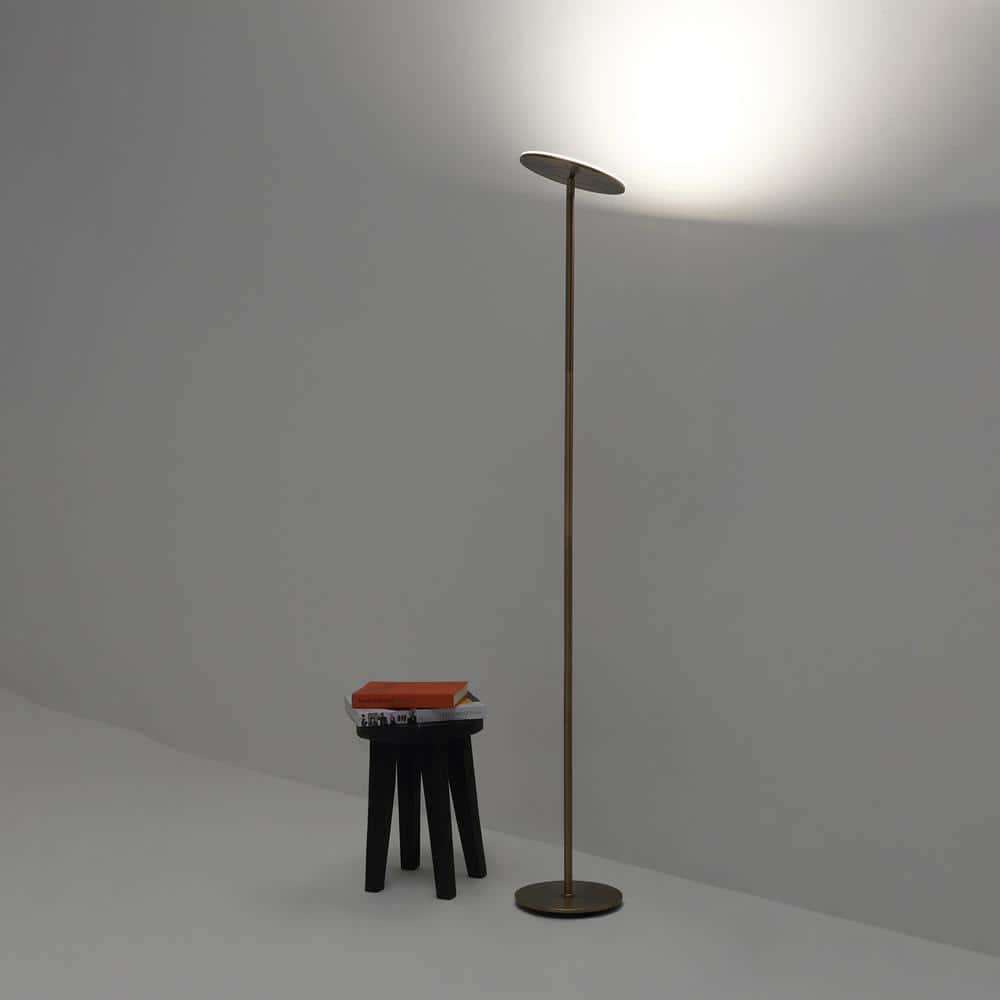 Brightech Sky Industrial 63 in. Dimmable LED Floor Lamp with Adjustable Head