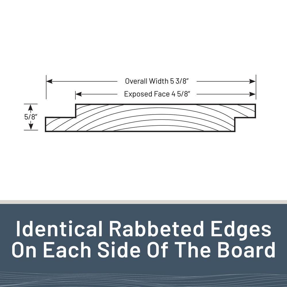 Edge 1 in. x 6 in. x 8 ft. Charred Collection Shiplap Pine Board