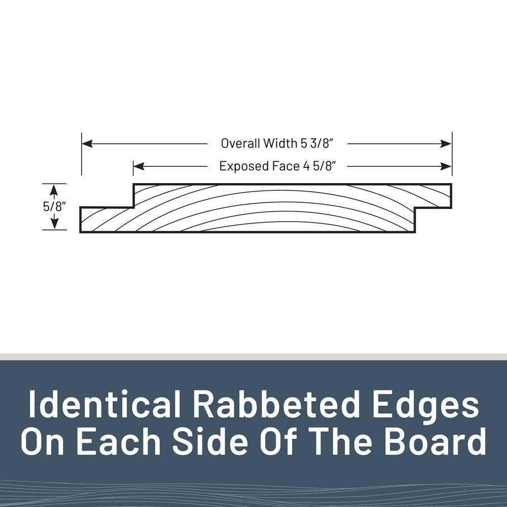 Edge 1 in. x 6 in. x 8 ft. Charred Collection Shiplap Pine Board