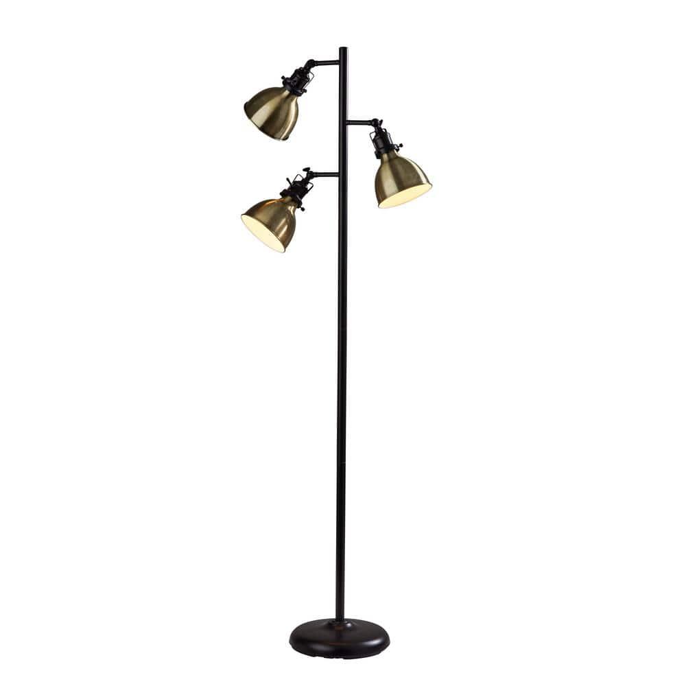 Alden Iron Triple Head Floor Lamp (65")