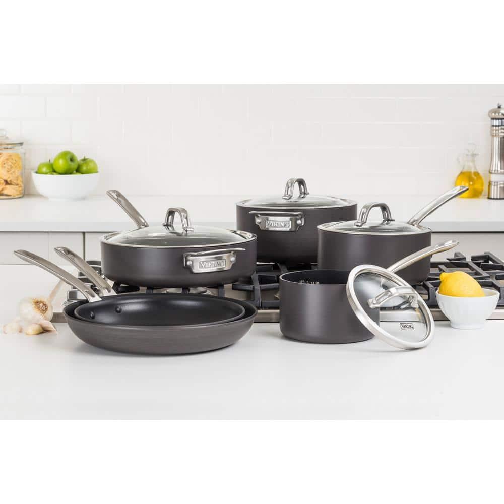Viking Hard-Anodized Non-Stick 10-Piece Cookware Set