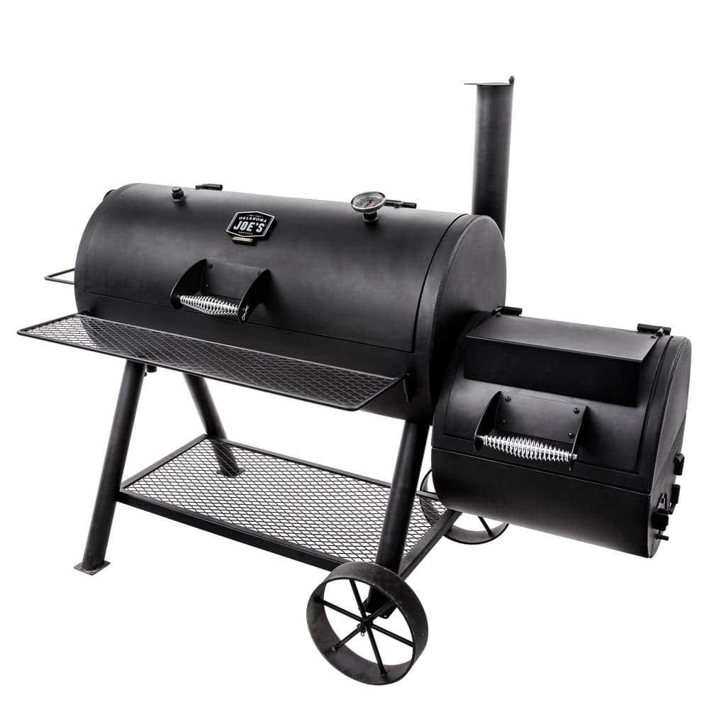 Oklahoma Joe's Oklahoma Joe's 1060 sq. in. Longhorn Reverse Flow Offset Smoker, Black