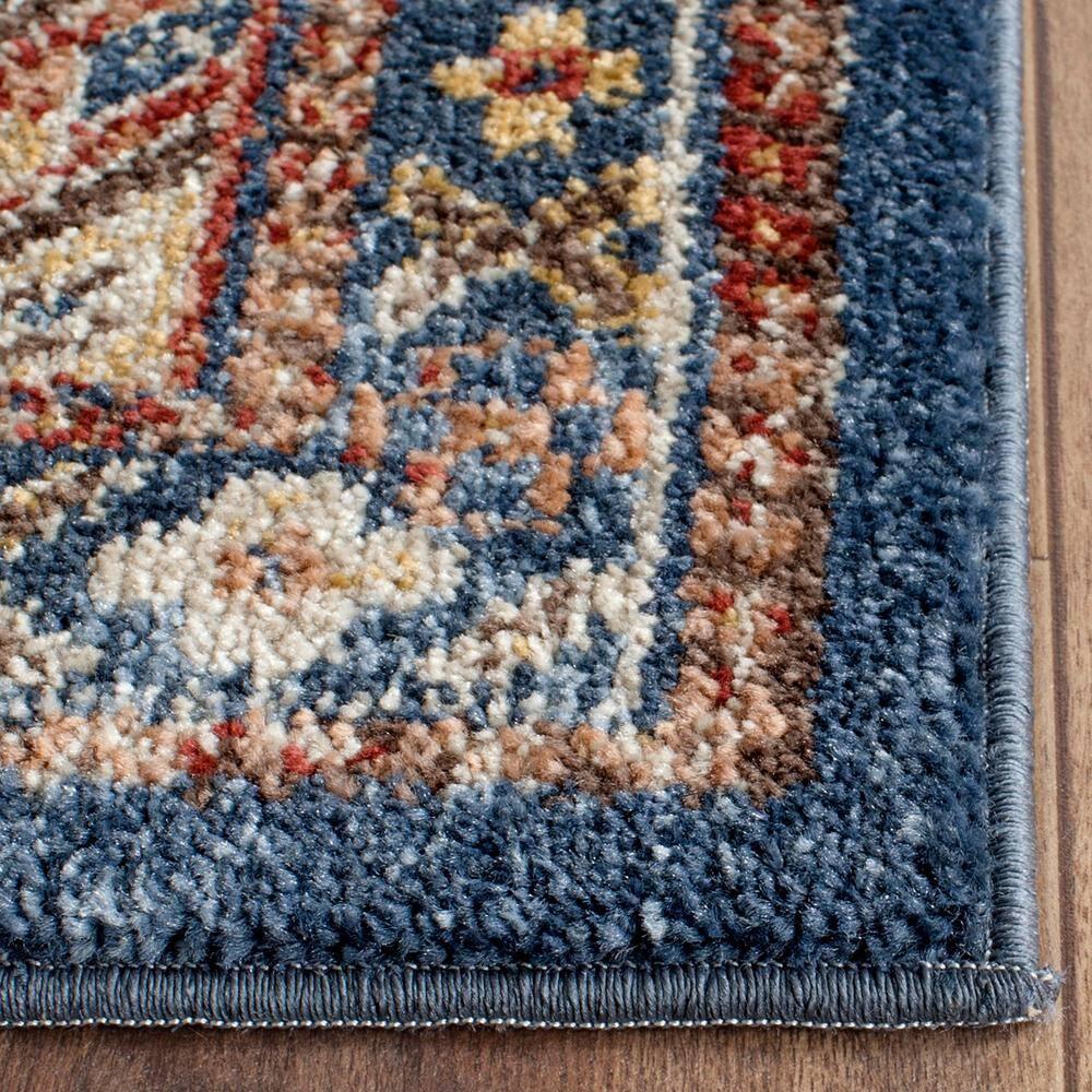 Bijar BIJ653 Power Loomed Indoor Runner Rug - Royal/Ivory - 2'3"x8' - Safavieh