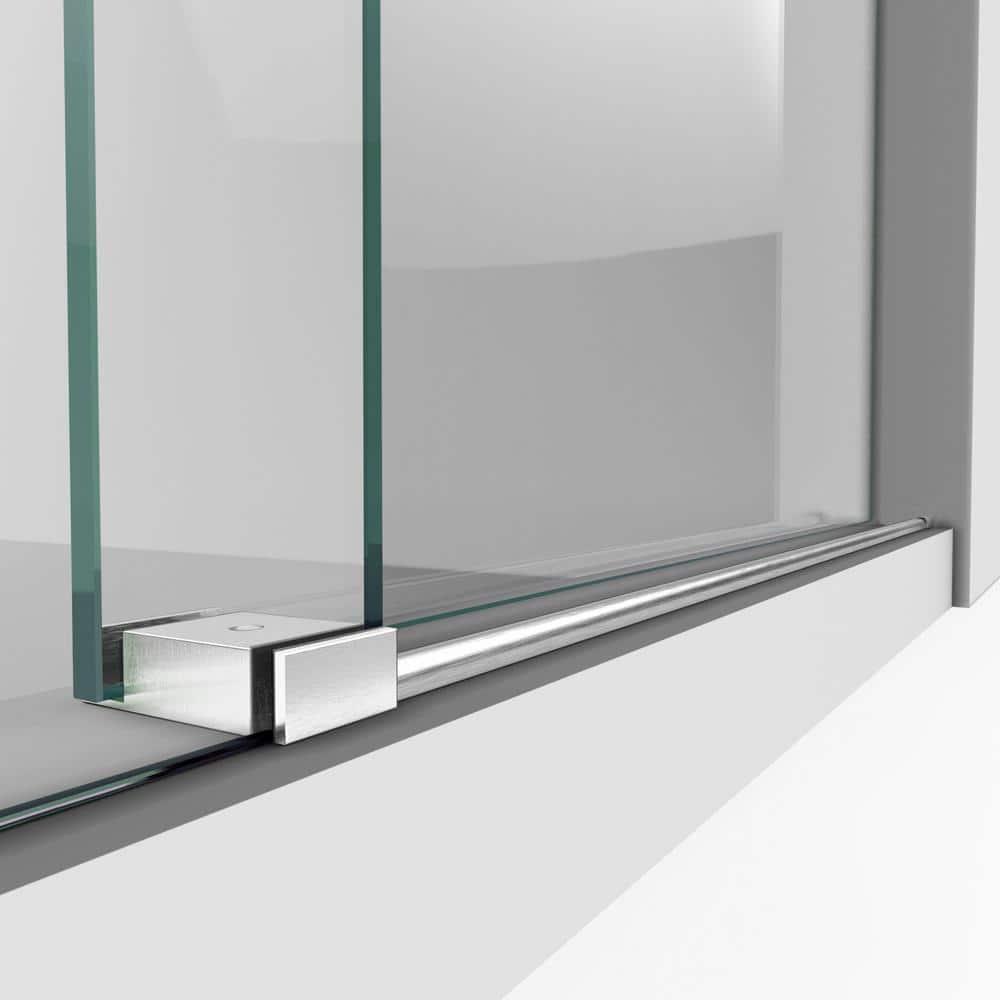 Enigma-XO Single 60.37" W x 34.5" D x 76'' H Frameless Shower Enclosure