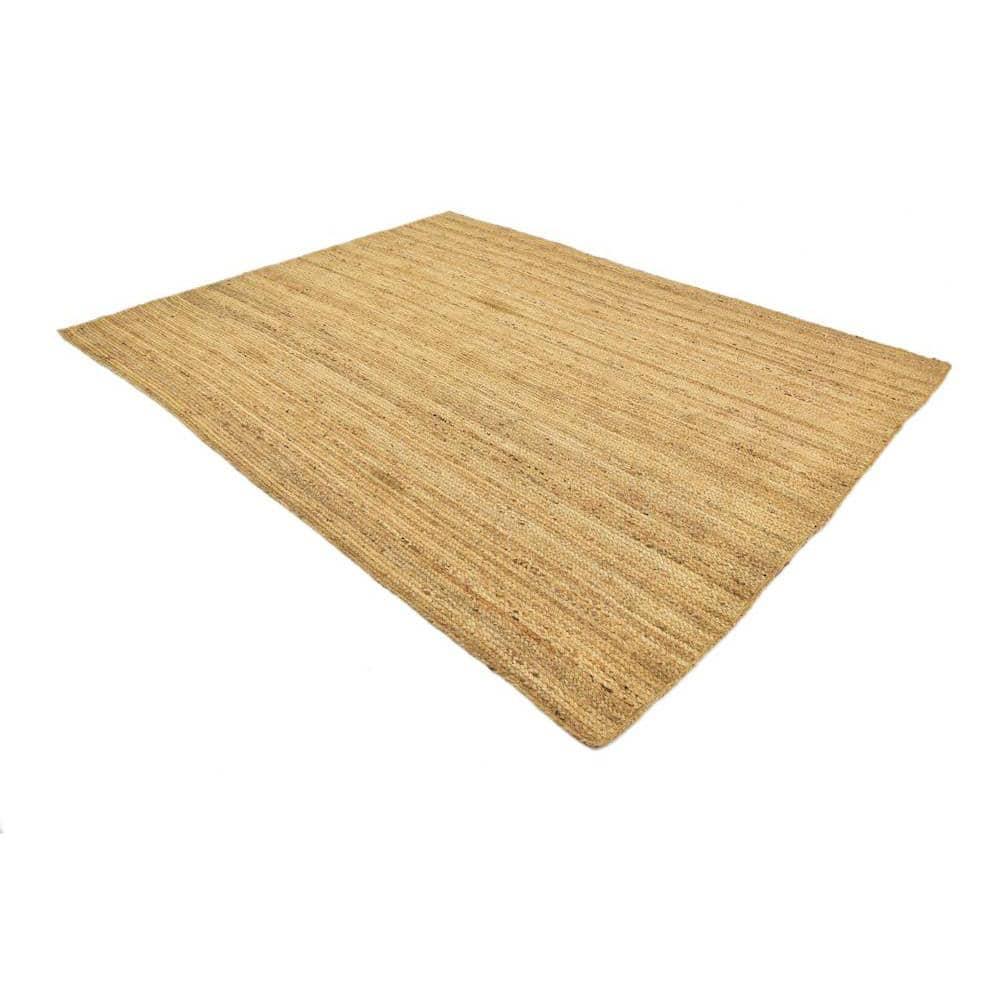 Unique Loom Braided Jute Collection Area Rug - Dhaka (8' x 10' Rectangle, Natural)