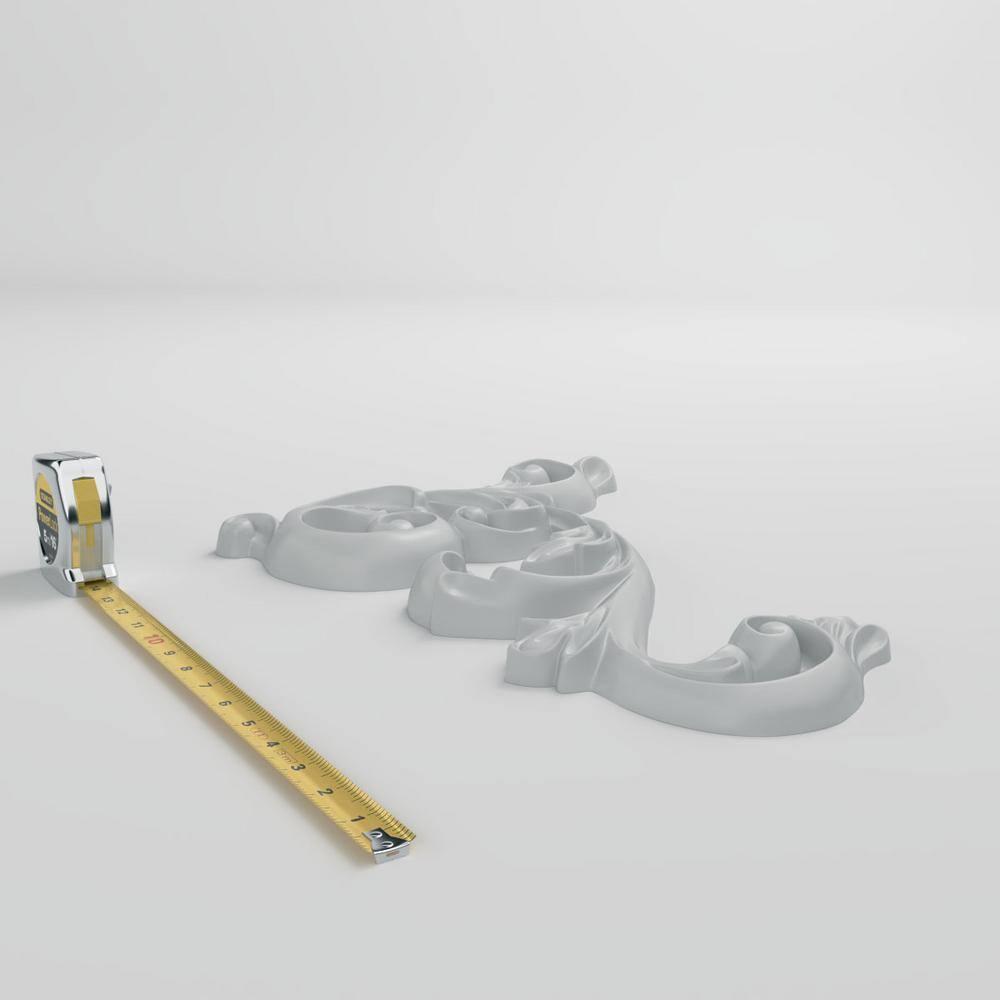 Ekena Millwork Edwards 19.625'' H x 15.75'' W x 1.375'' D Urethane Onlay Scroll