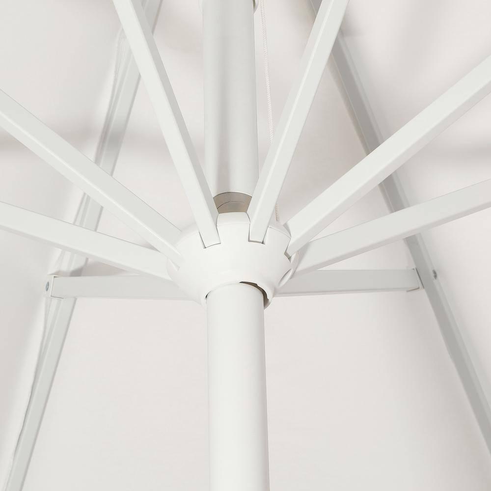 Arlmont & Co. Taveon 9 ft. Classic MidCentury Market Patio Umbrella with UV Protection, Auto-Tilt, and Crank | Wayfair