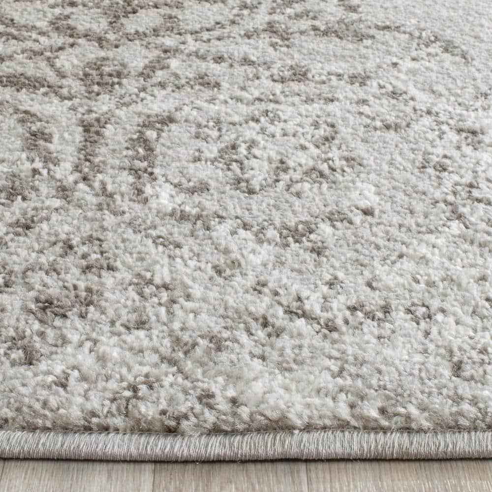 Adirondack ADR114 Machine Made Indoor Area Rug - Silver/Ivory - 9'x12' - Safavieh