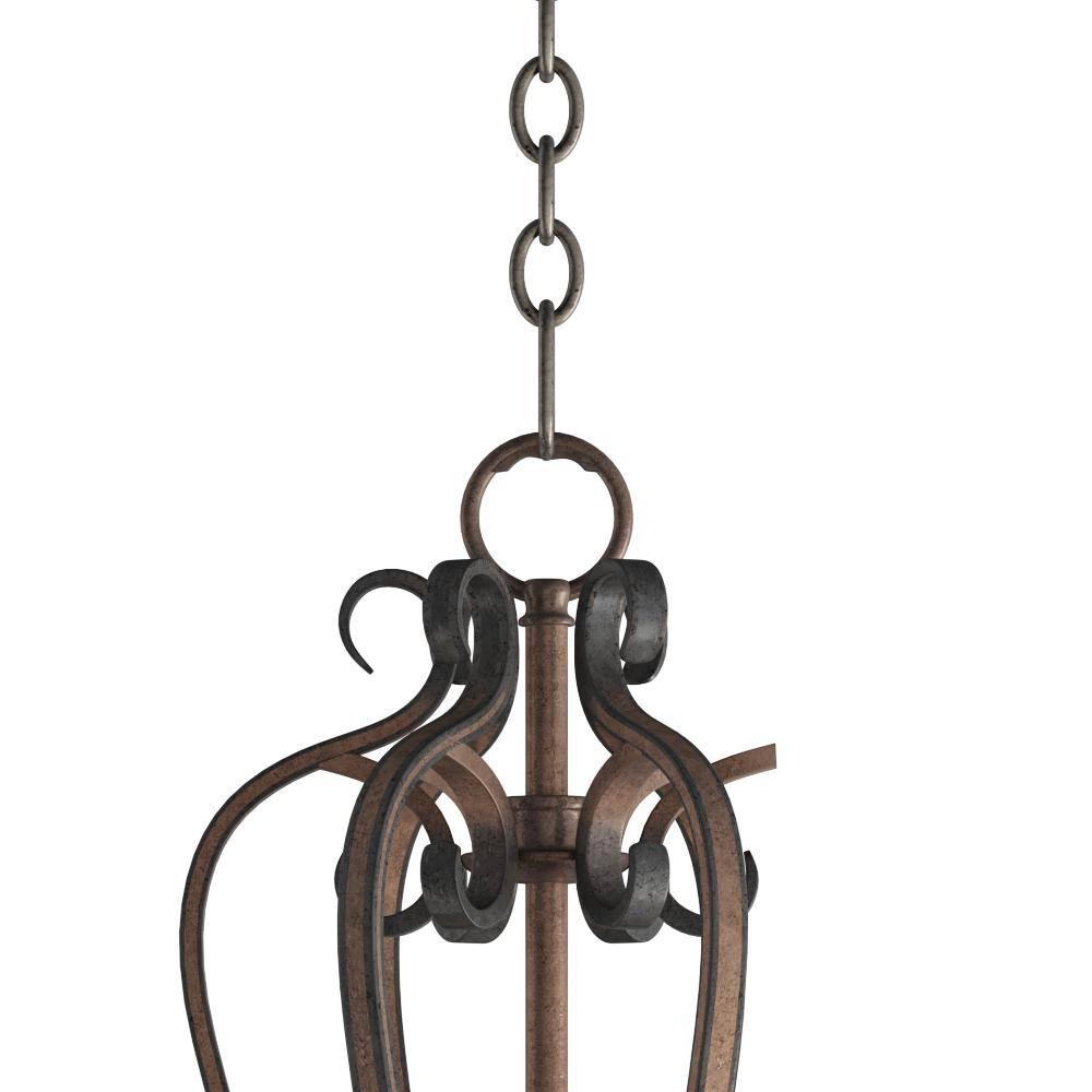 Platinum Dusk Wilshire Glass Shade 9-Light Chandelier