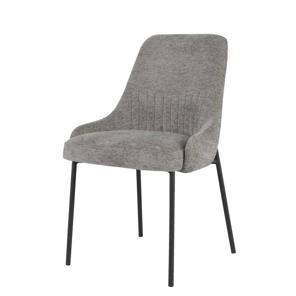 New Spec Inc 18'' H Fabric Upholstered Metal Side Chair (Set of 2)