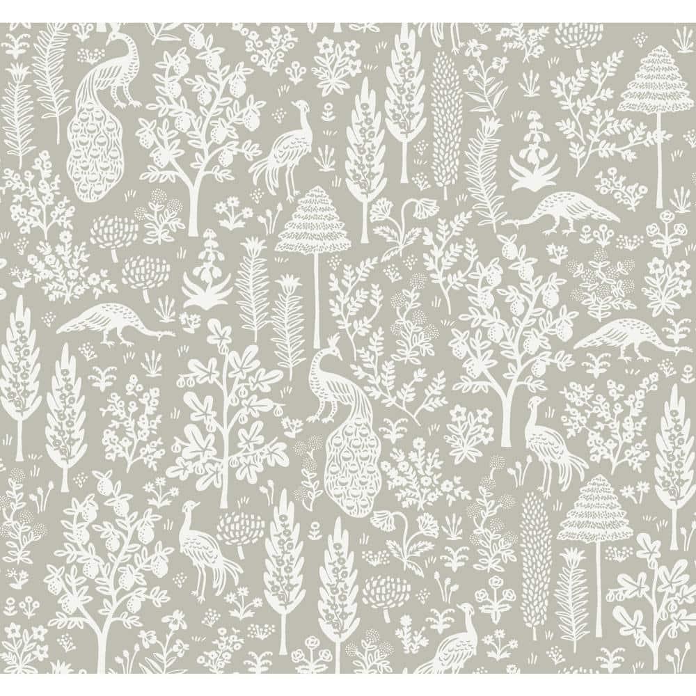 Menagerie Toile 27" L x 27" W Smooth Wallpaper Roll