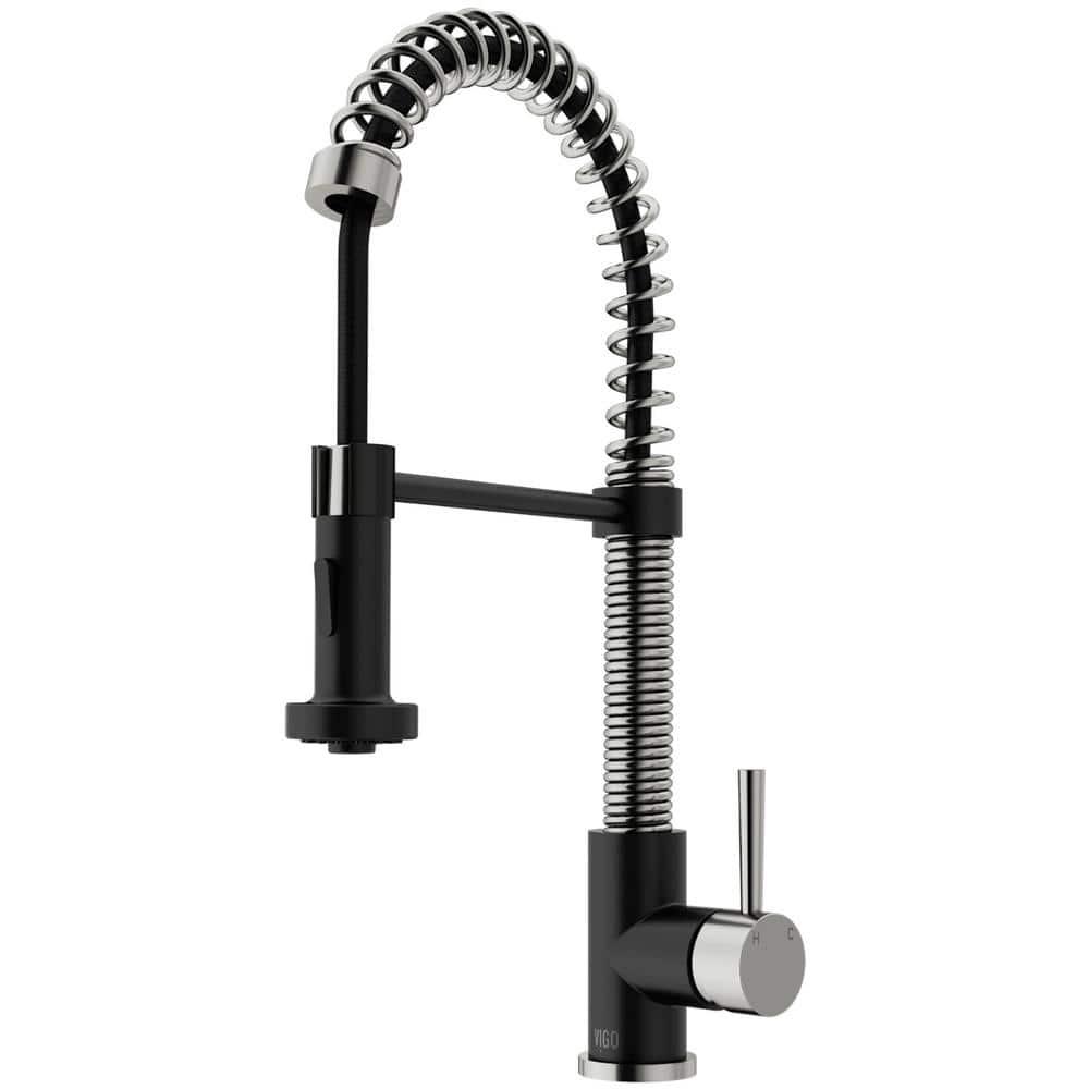 Edison 19" H 1-handle Pull-Down 2-Function Sprayer Kitchen Faucet