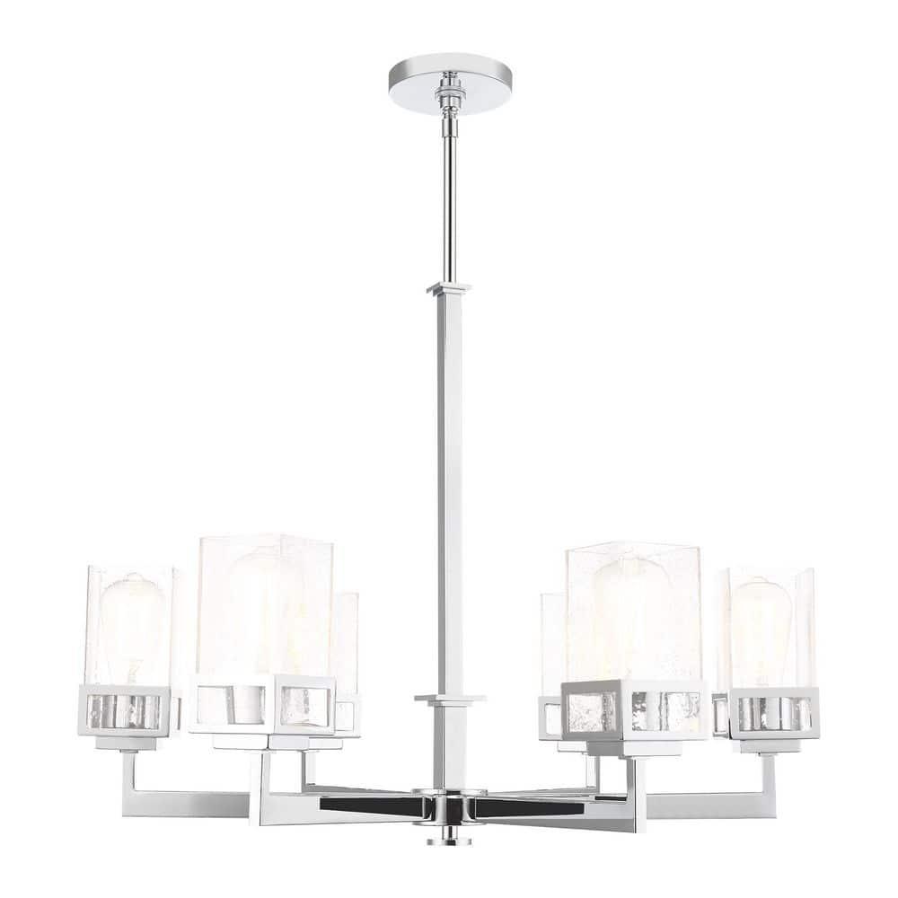 Livex Lighting Harding 6 - Light Chandelier in  Polished Chrome