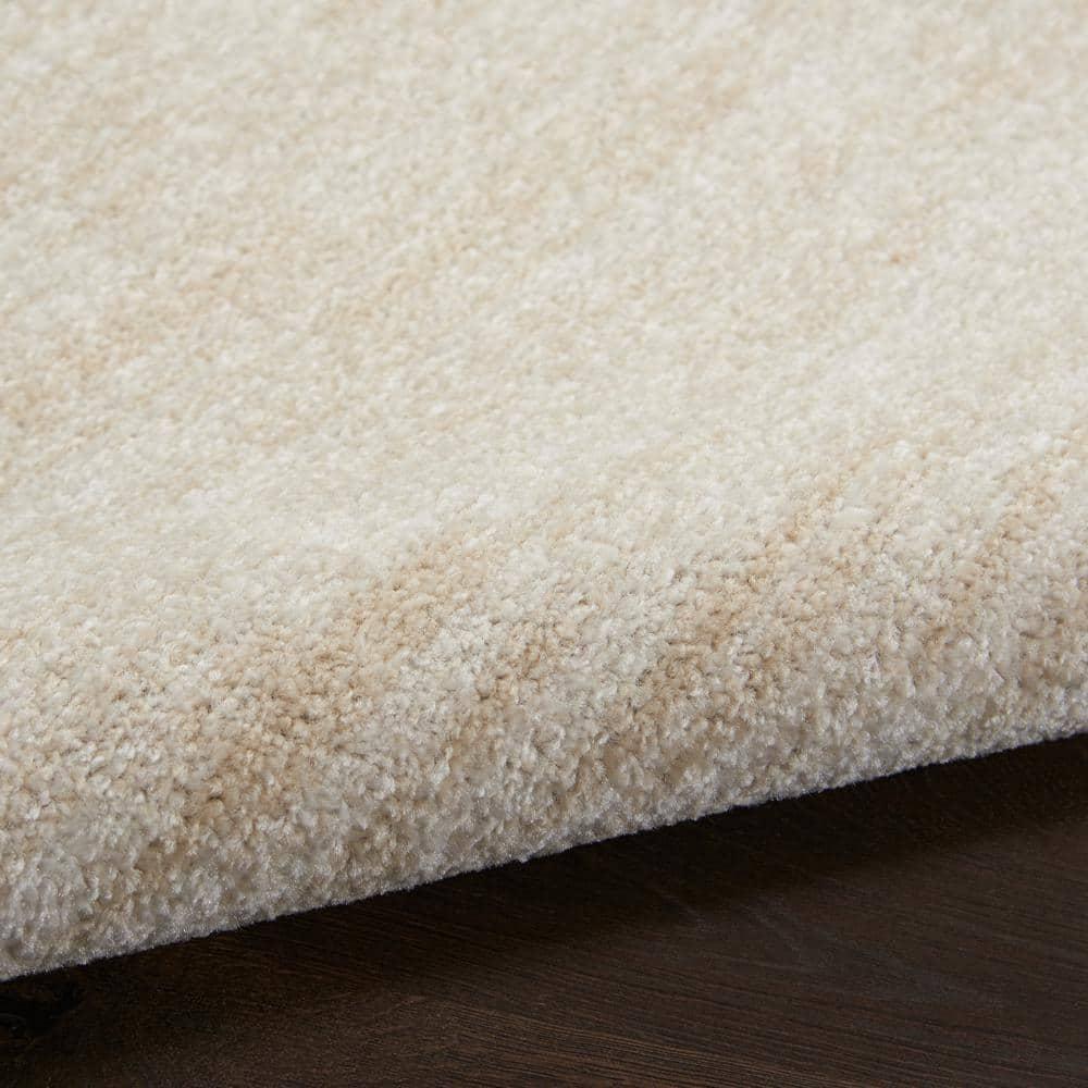 Nourison Essentials Easy Care Indoor Outdoor Area Rug - Ivory Beige 6' x 9'
