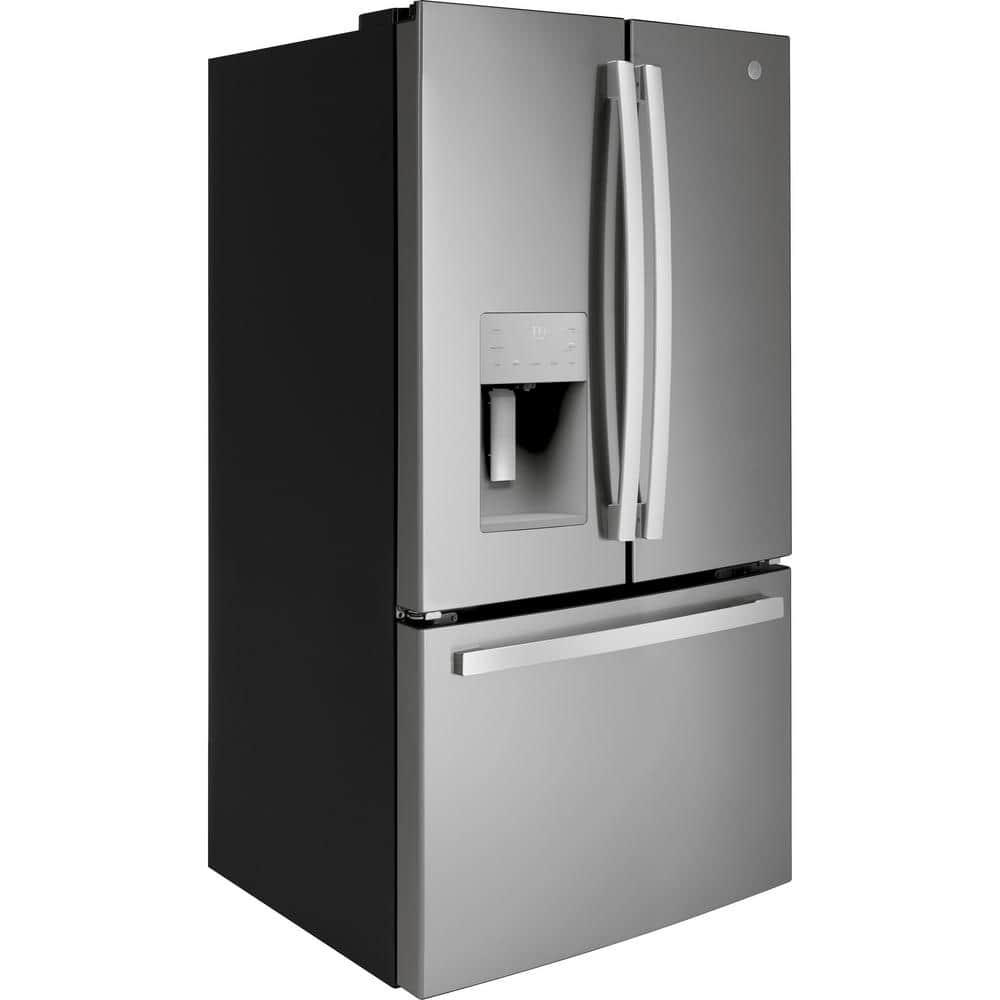 GE Appliances GFE26JYMFS GE Appliances 25.5 Cubic Feet Energy Star Smudge-Resistant French Door Refrigerator with Water and Ice Dispenser
