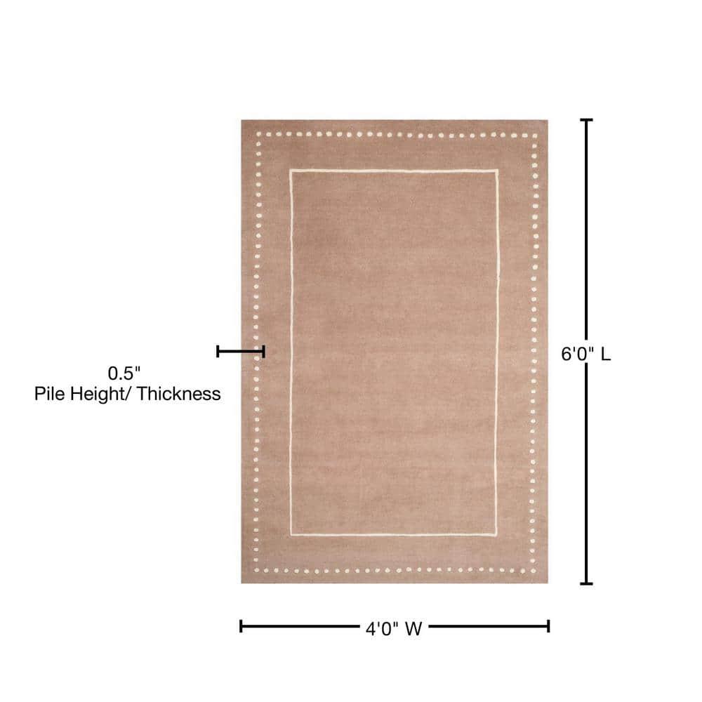 Bella BEL151 Hand Tufted Area Rug - Beige/Ivory - 4'x6' - Safavieh.