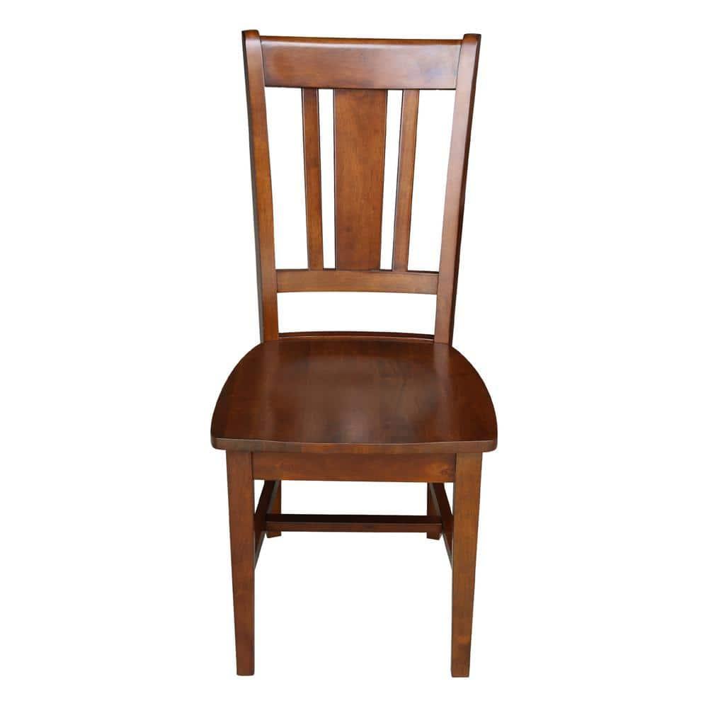 International Concepts San Remo Splatback Chair Dining Chairs Espresso Espresso Finish