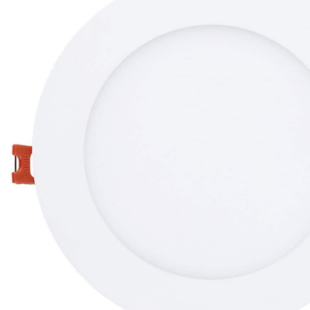 Commercial Electric 91478 Ultra Slim 6 in. Color Selectable New Construction and Remodel Canless Recessed Integrated LED Kit White - pack of 4