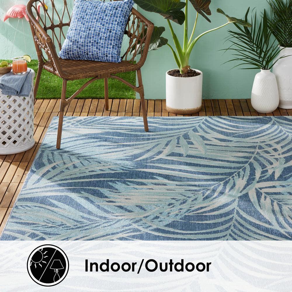 Tommy Bahama Malibu Palm Springs Coastal Indoor/Outdoor Area Rug, Blue/Navy