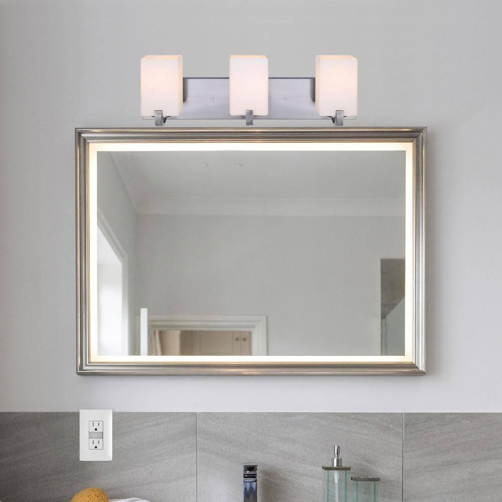 Palmer 3-Light Brushed Nickel Bath Light