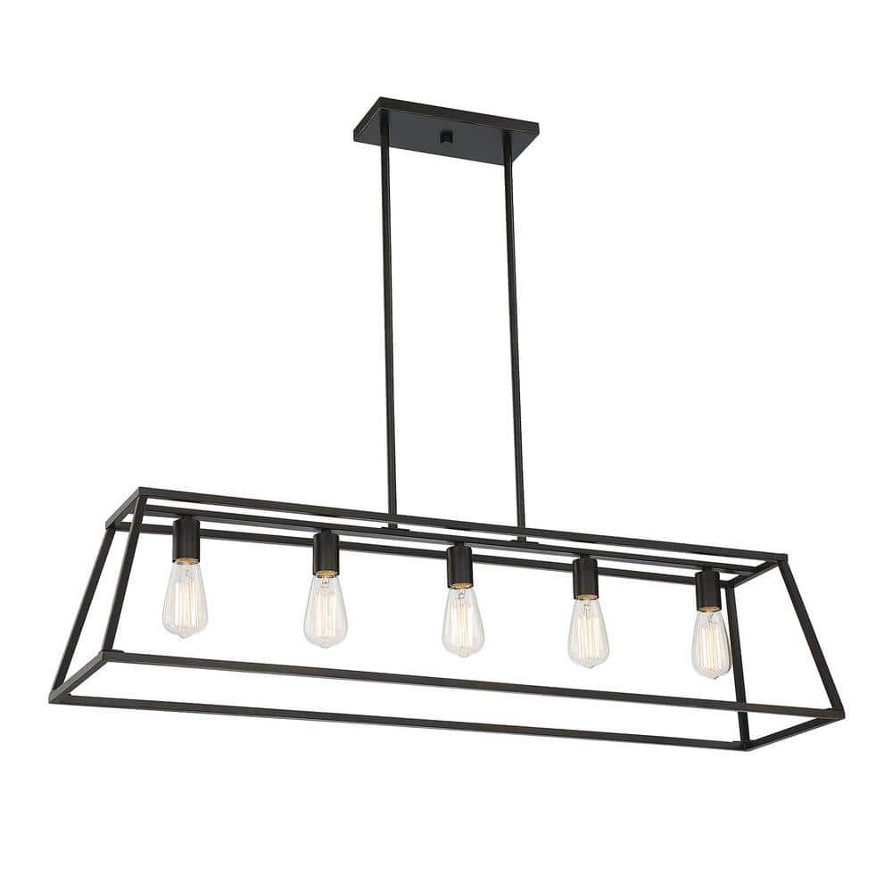 Clare 5 Light Metal Dimmable Kitchen Island Chandelier