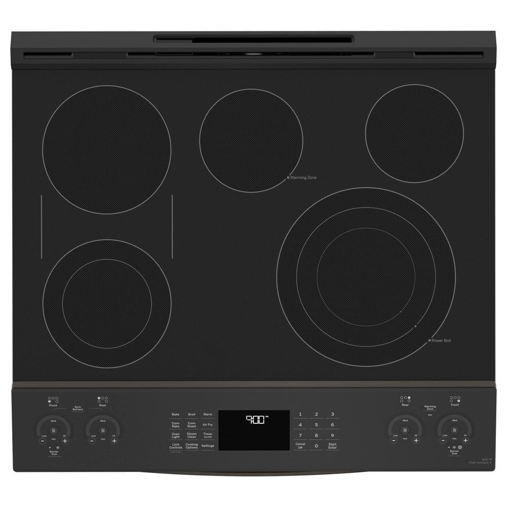 GE Profile™ GE Profile Smart Appliances 30" 5.3 cu.ft. Slide-in Electric Range PSS93BPTS