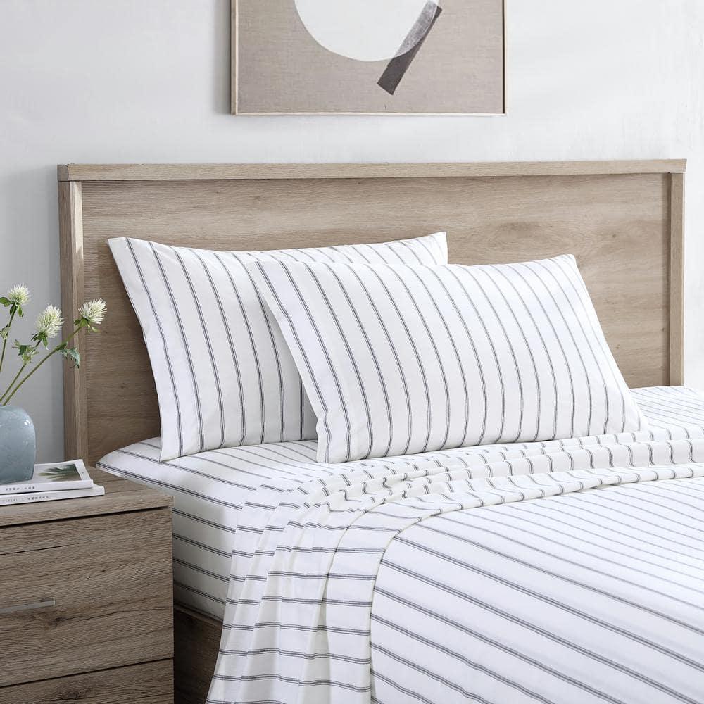 Stone Cottage Trenton Stripe Grey Queen Sheet Set