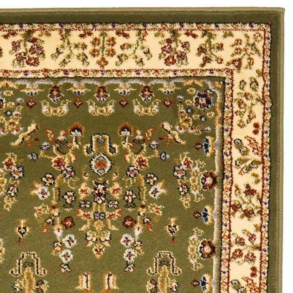 Lyndhurst Sarouk LNH331 Power Loomed Indoor Runner Rug - Sage/Ivory - 2'3"x8' - Safavieh