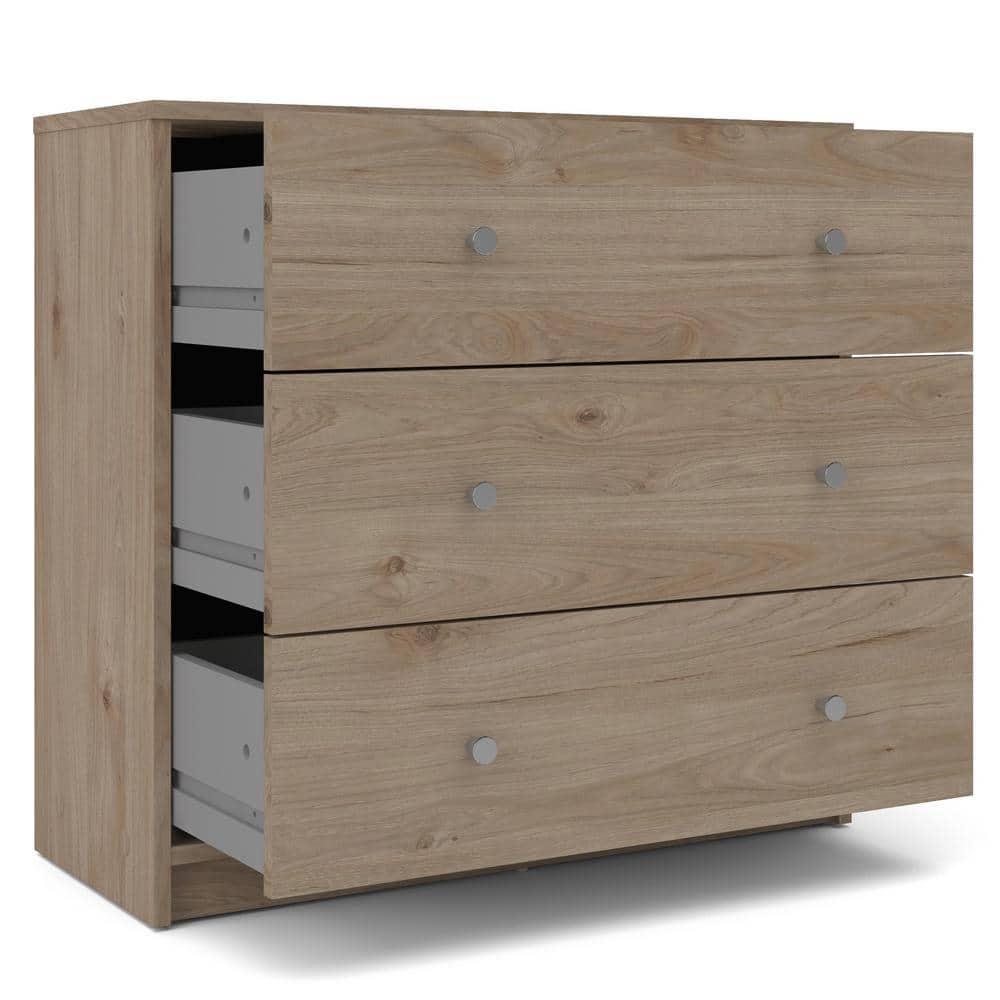 Tvilum, 3 Drawer Chest Jackson Hickory