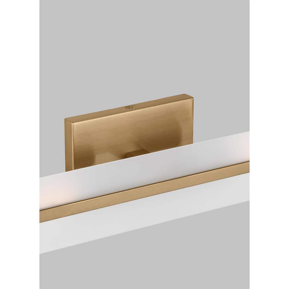 Dex Satin Brass Energy Star 2-Light Vanity with Etched Glass