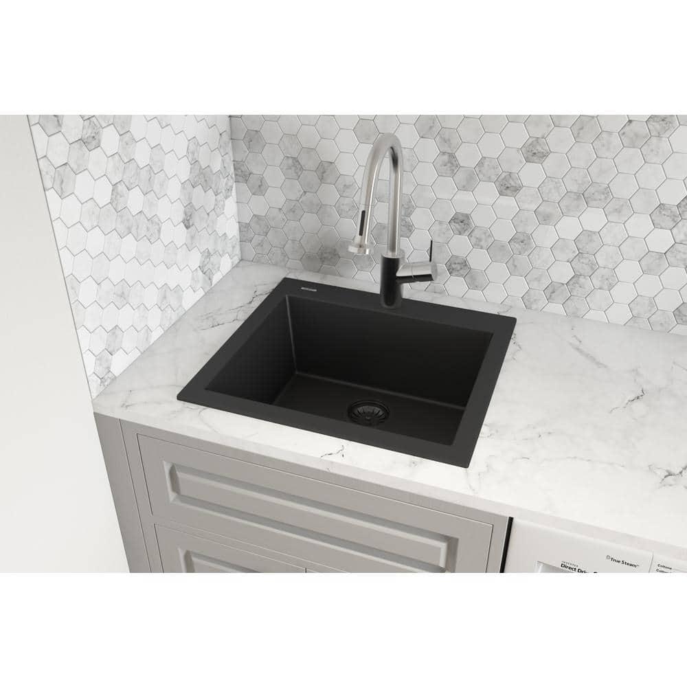 Ruvati epiGranite Drop-in Topmount Granite Composite Kitchen Sink