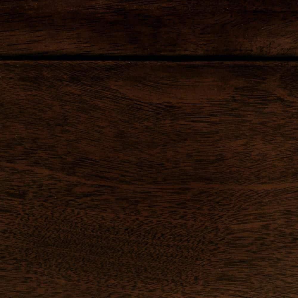 Benjara Transitional Queen Sleigh Style Bed, Dark Wood Frame, Cherry Brown Finish