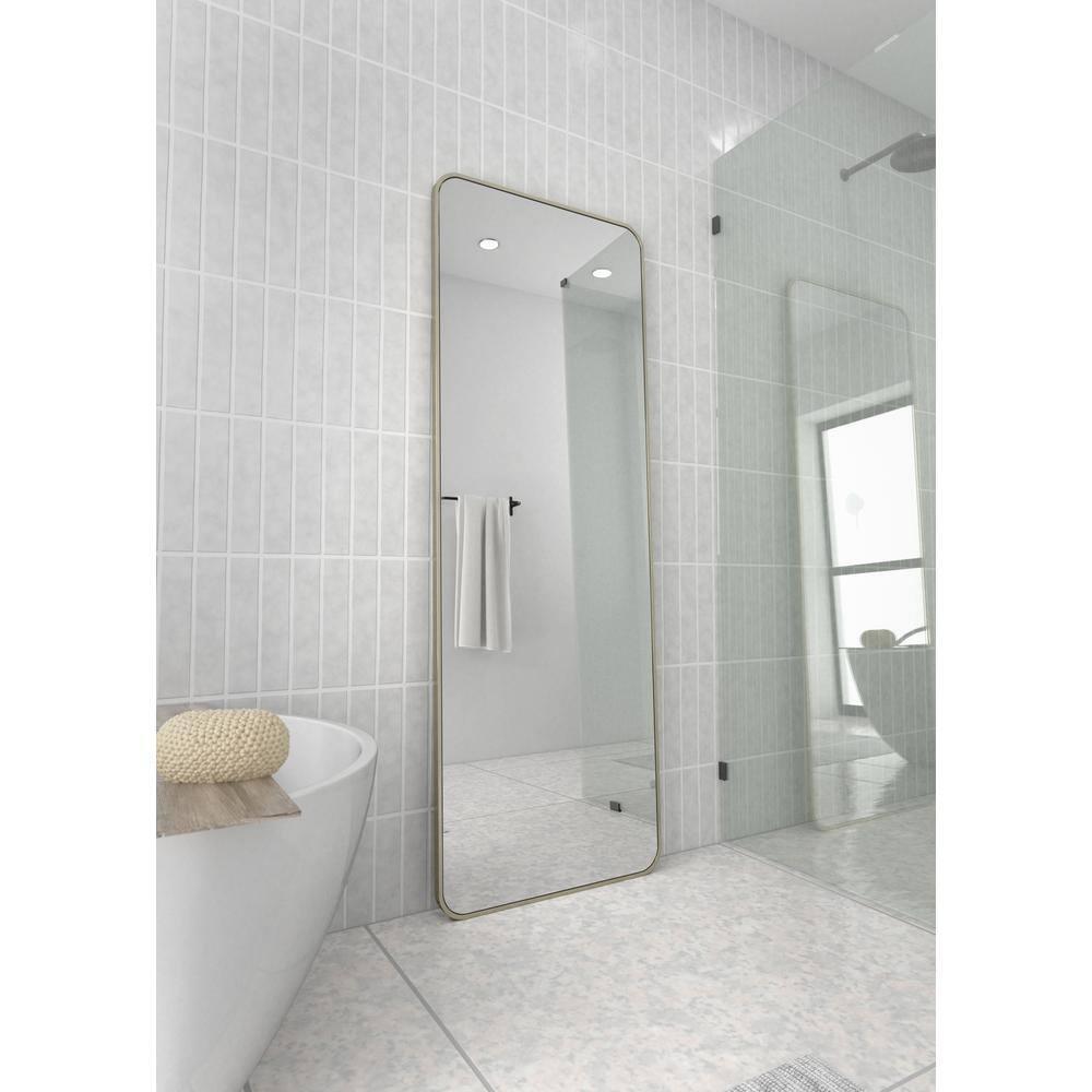 Trinity 24 in. x 67 in. Square Radius Mirror